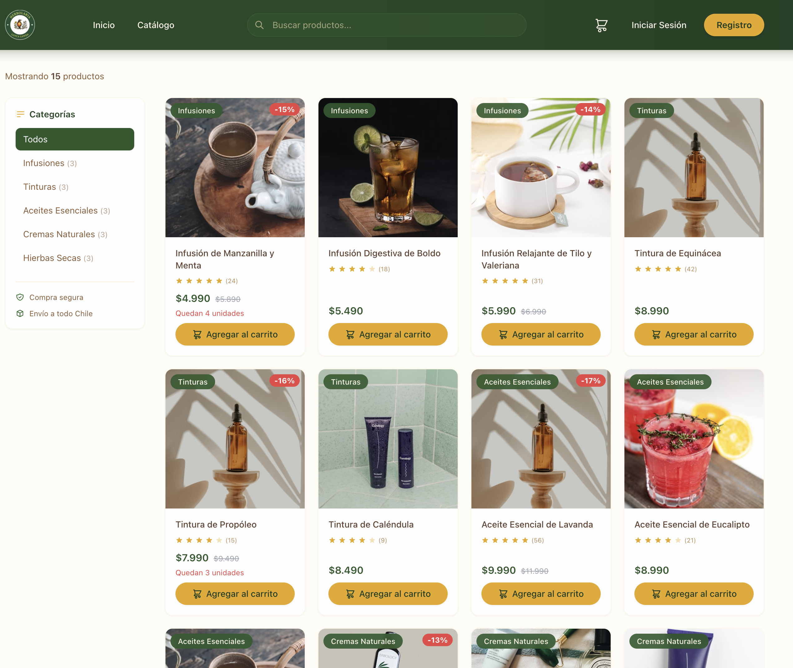 Demo de Carrito de Compras - Medicamentos