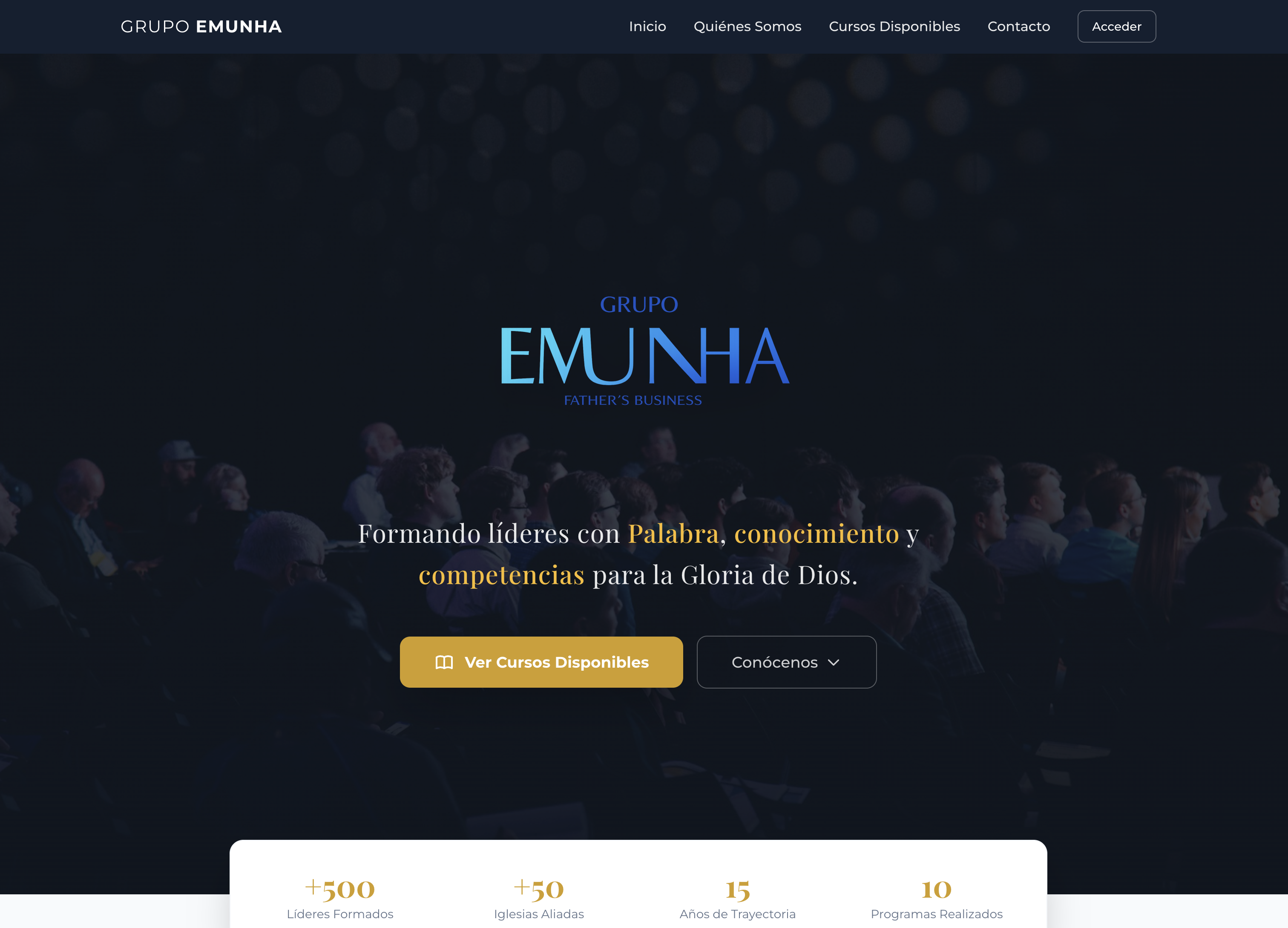 Demo de Plataforma E-learning EMUNHA